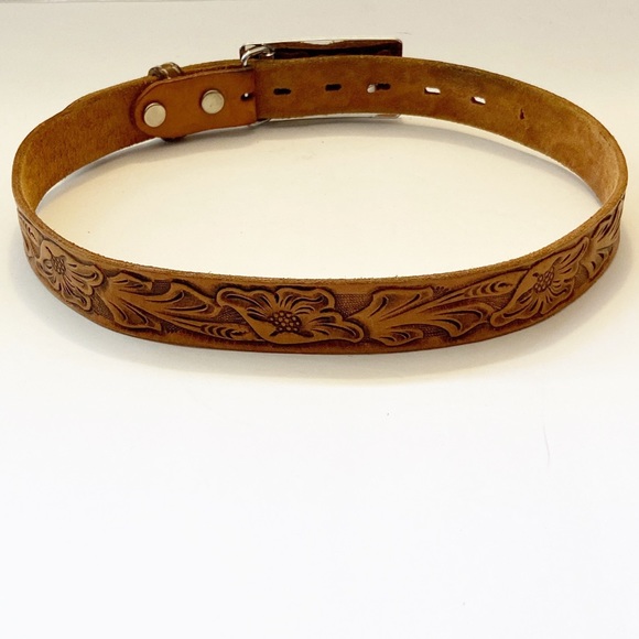 Vintage Penney’s Ranchcraft Tooled Leather Belt - Picture 4 of 6